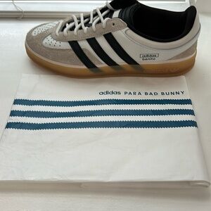 Bad Bunny adidas brand new never worn with tags and bad bunny bag.